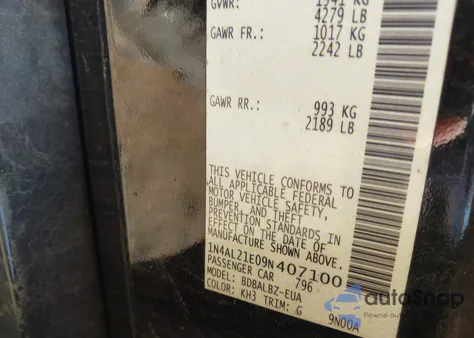 2009 Nissan Altima 2.5 S from USA, damaged, VIN 1N4AL21E09N407100